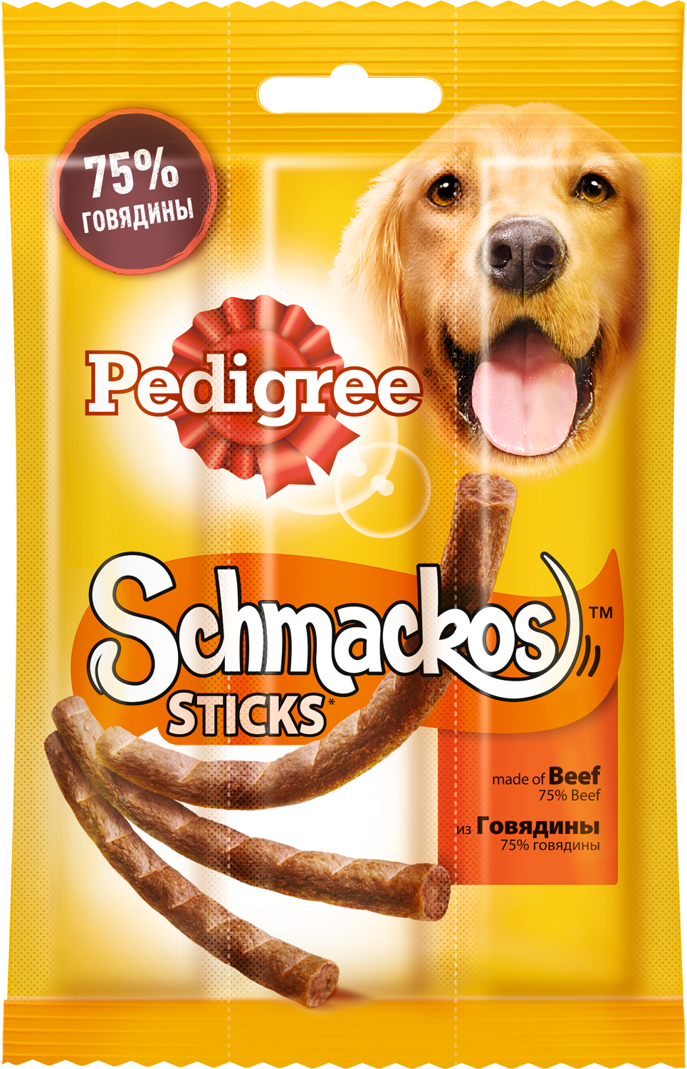 фото Лакомство для собак pedigree schmackos, мясные палочки из говядины, 33г