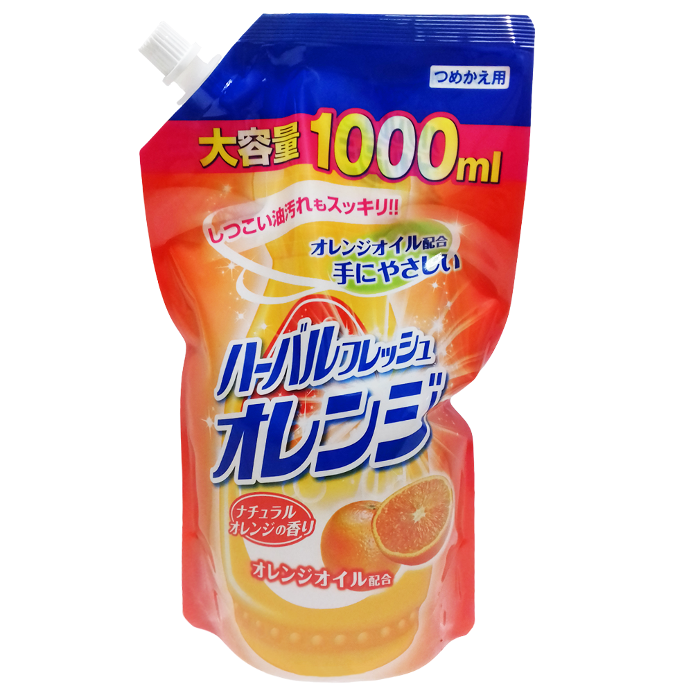 Средство для мытья посуды, фруктов и овощей Mitsuei с ароматом апельсина 1000 мл