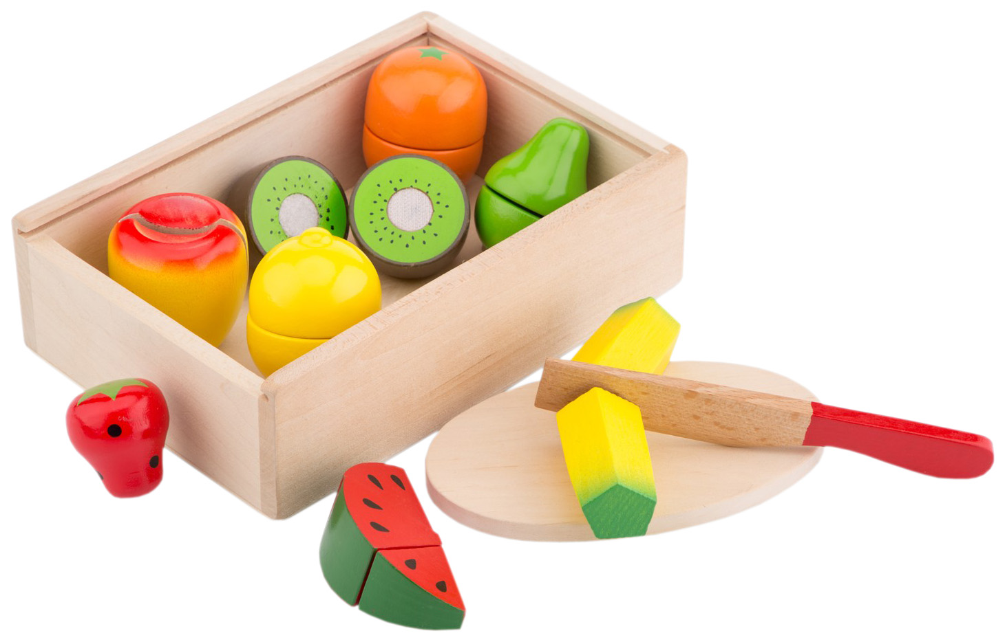 фото Нарезка еды new classic toys коробка с фруктами 10581