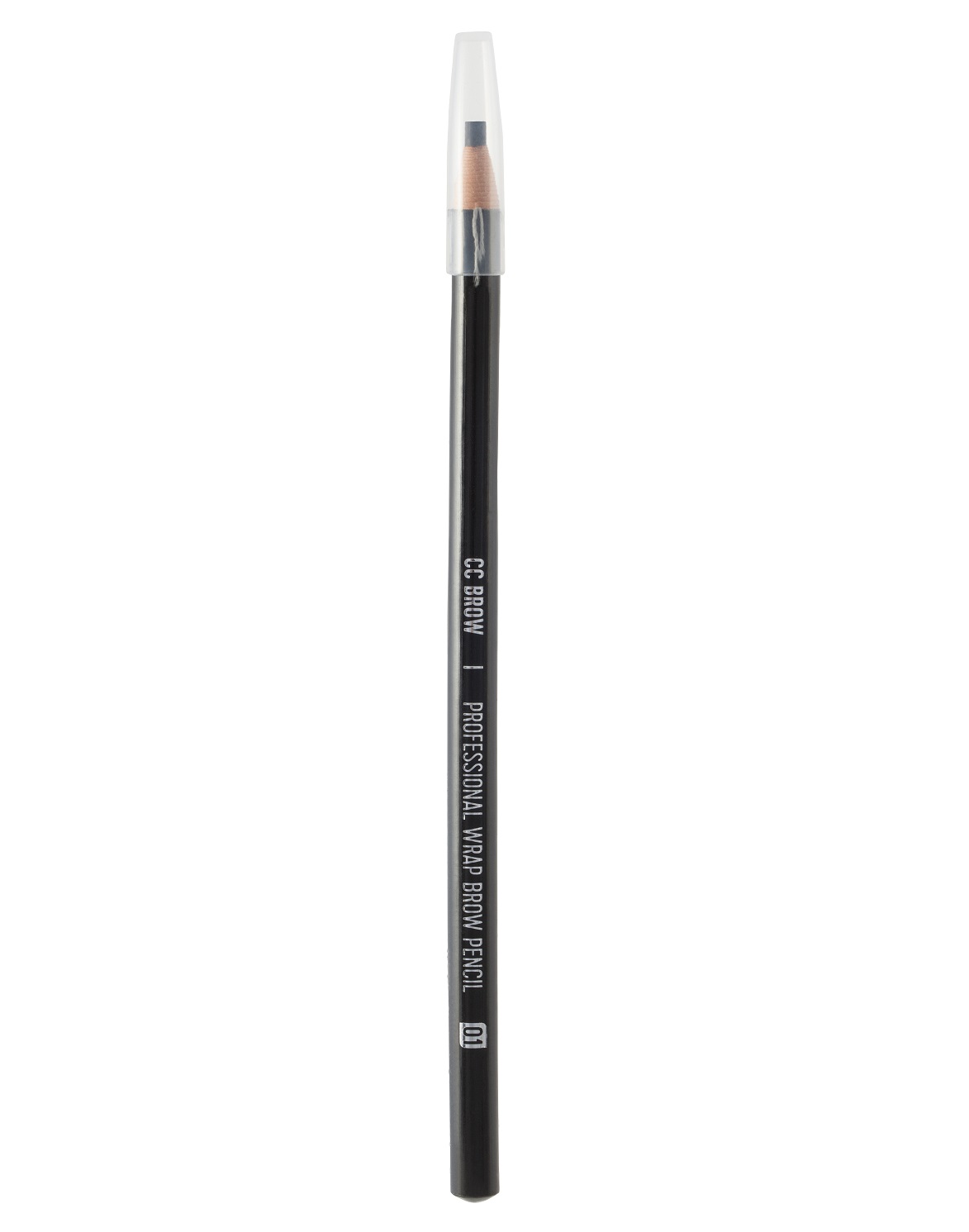 фото Карандаш для бровей чёрный lucas cosmetics cc brow wrap brow pencil black тон 01 lucas' cosmetics