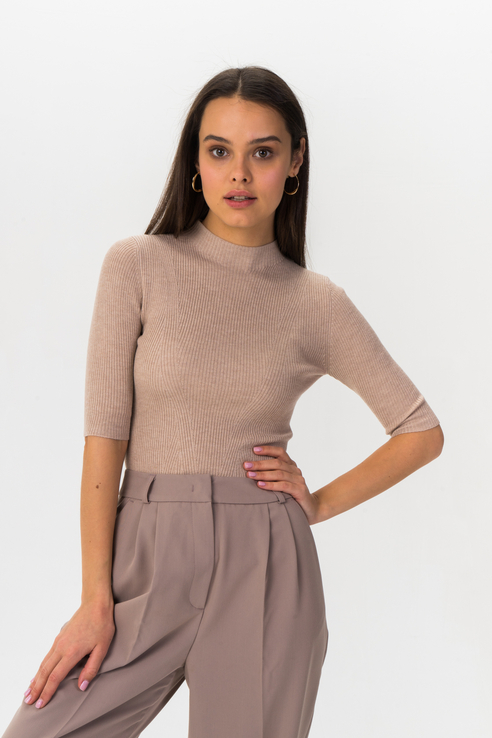 

Водолазка женская Tom Farr T4F W8519.14 бежевая XS, T4F W8519.14