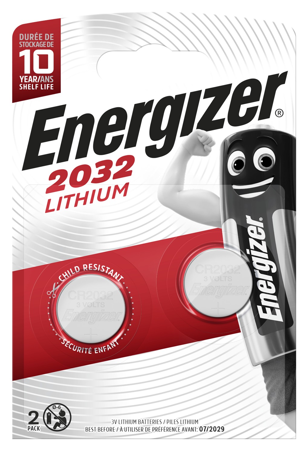 

Батарейка Energizer CR2032 2 шт, Energizer-7