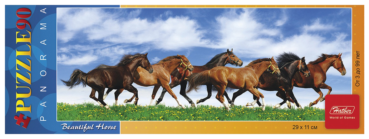 

Пазлы Hatber Лошади 90 элементов