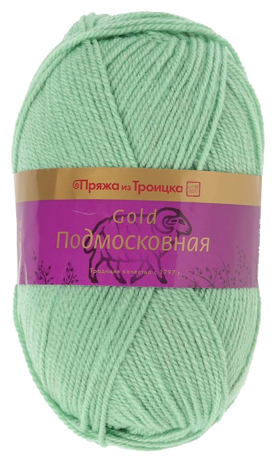 

Пряжа из Троицка "Подмосковная GOLD", цвет: 1120 мелисса, 250 м, 100 грамм