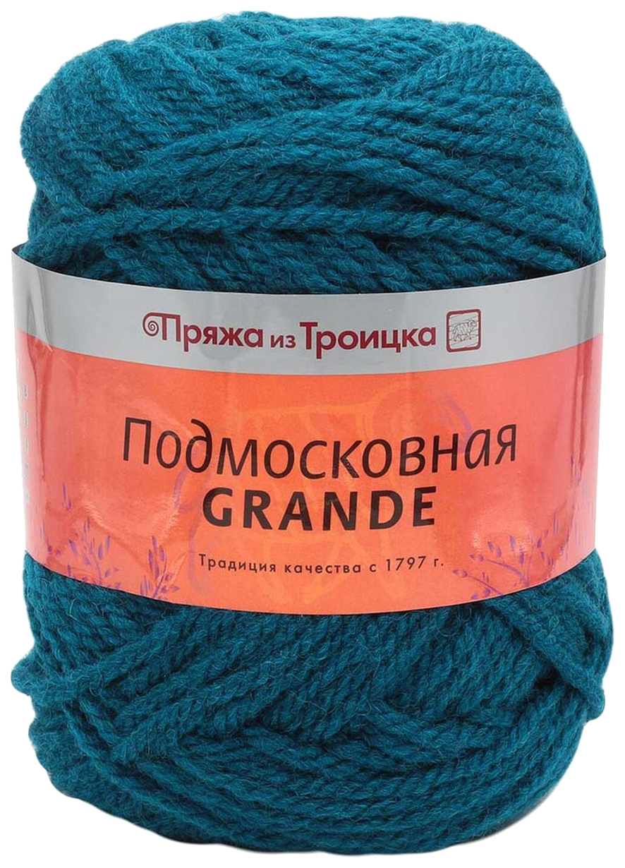 

Пряжа из Троицка "Подмосковная Grande", 130 метров, 5 мотков по 100 грамм, цвет: 2000 сине