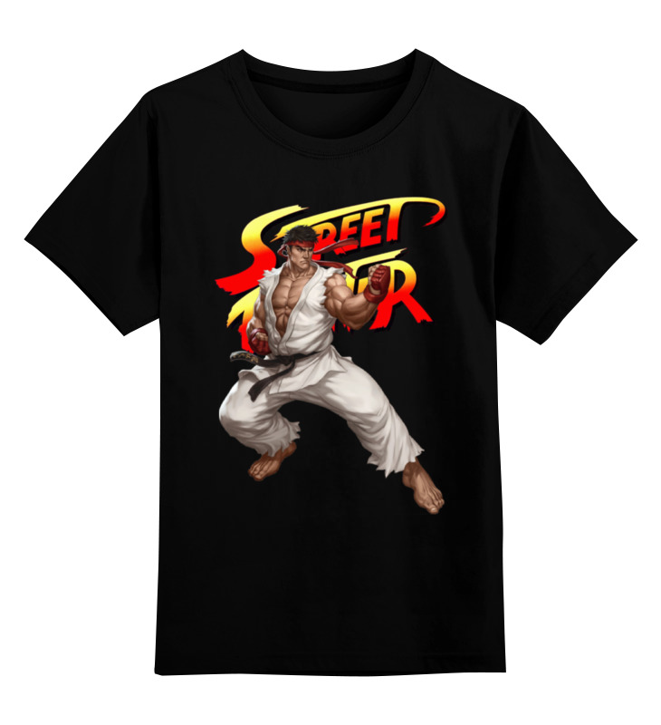

Детская футболка классическая Printio Street fighter ryu, р. 164, Черный, 0000000684460
