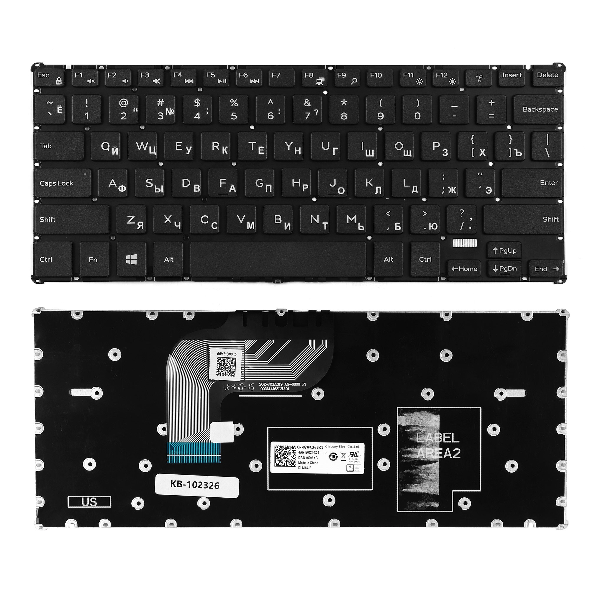 

Клавиатура TopON для ноутбука Dell Inspiron 11-3162, 3164 Series