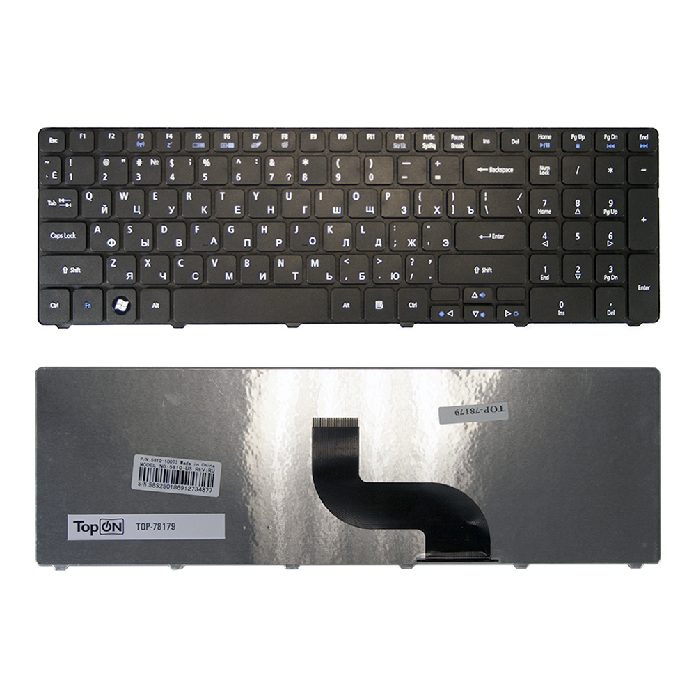 фото Клавиатура topon для ноутбука acer aspire 5810t, 5410t, 5820tg, 5738, 5739, 5542 series