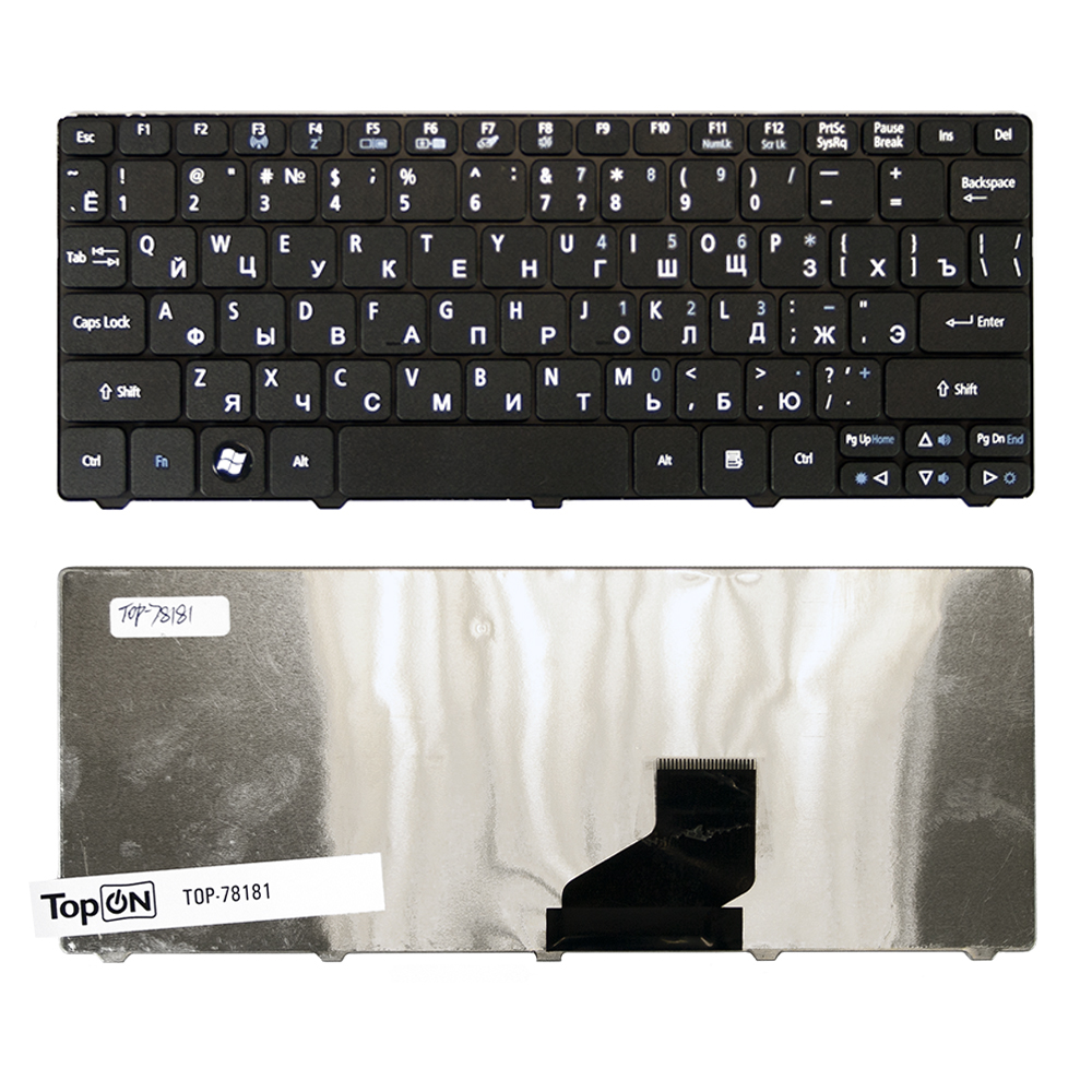 

Клавиатура TopON для ноутбука Acer Aspire One 532, 522, D255, D260 Series