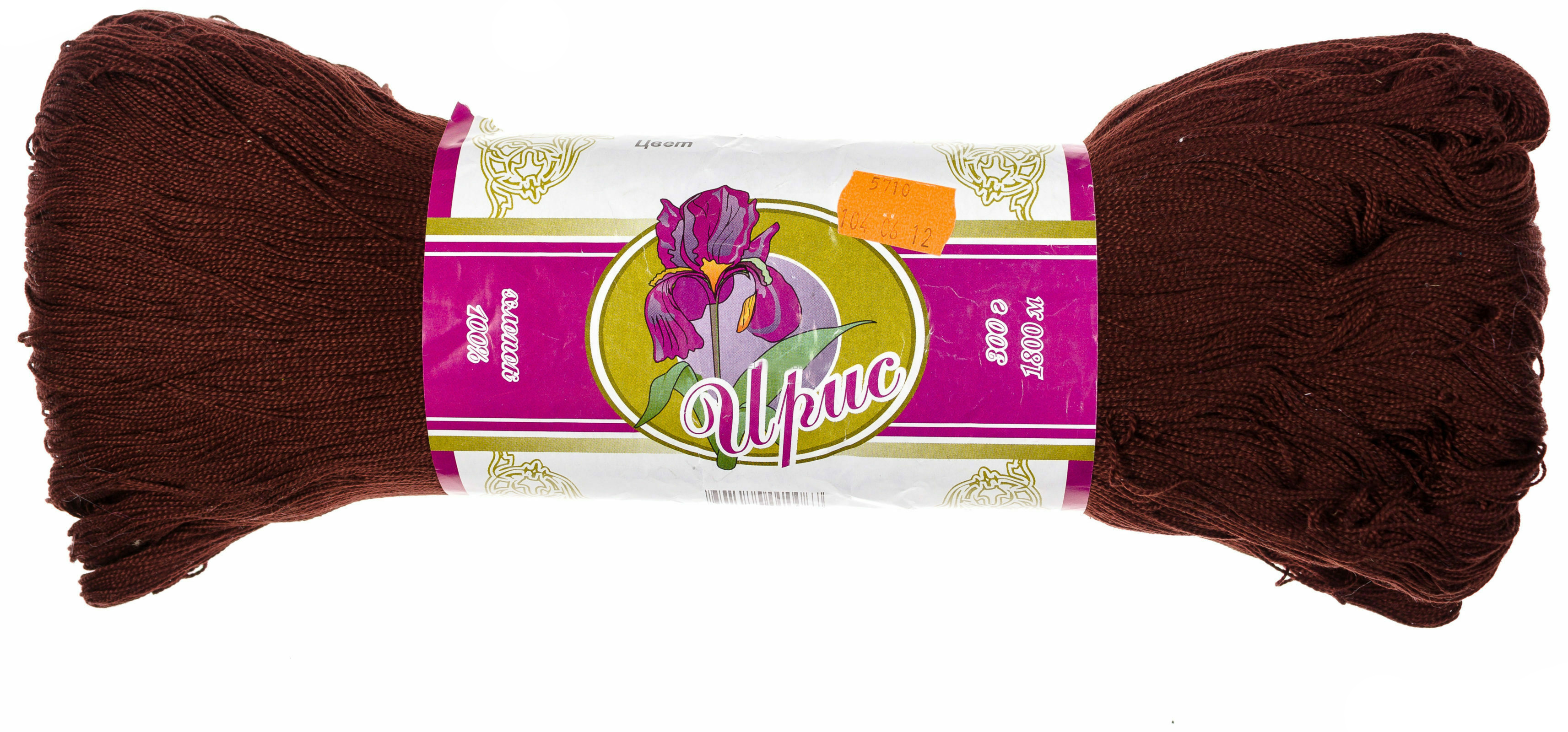 

Пряжа "Ирис", 300 грамм, 1800 м, арт. 5710, коричневая