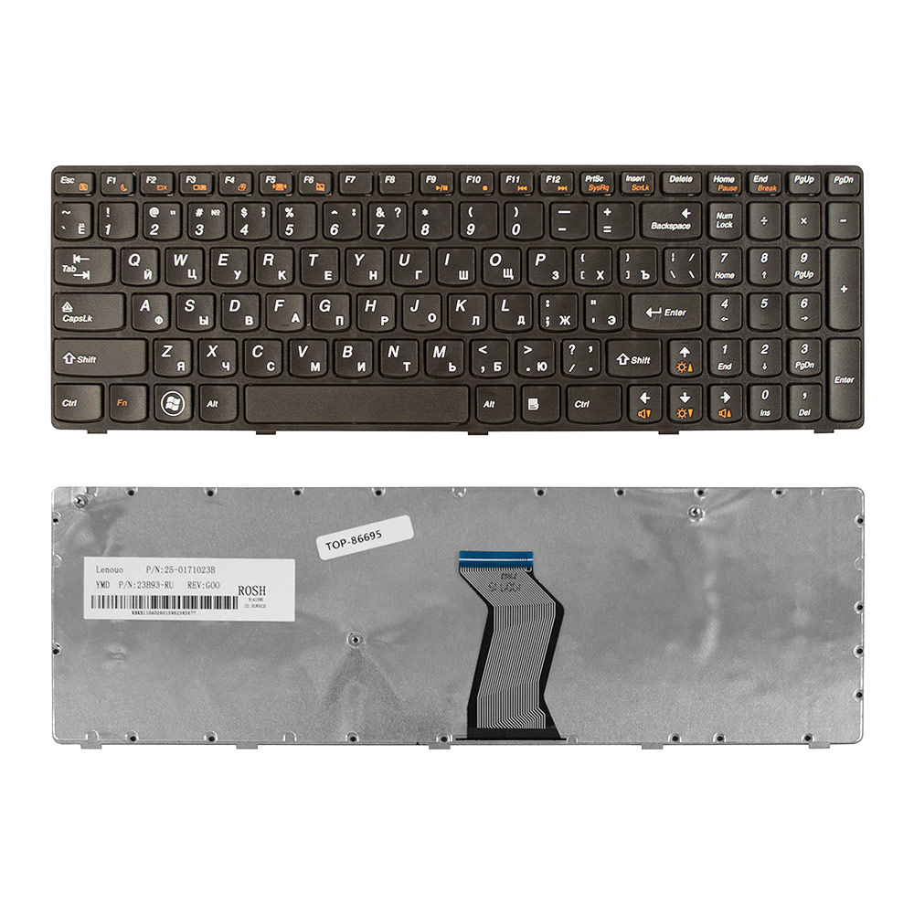 

Клавиатура TopON для ноутбука Lenovo Ideapad Z570, B570, B575, B590, V570, V580 Series