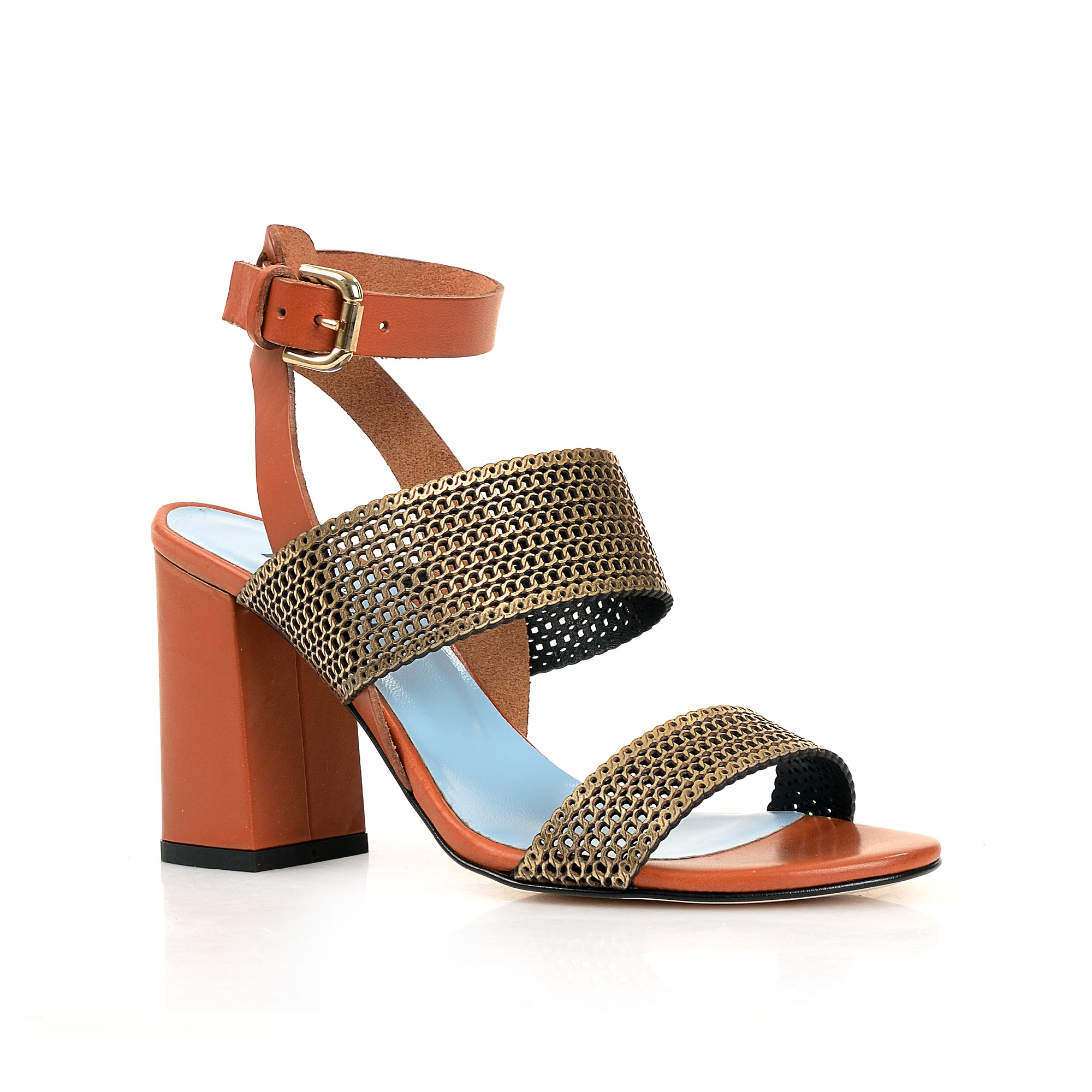 

Босоножки женские Studio Pollini SA16408C0KTH420A коричневые 39 RU, SA16408C0KTH420A