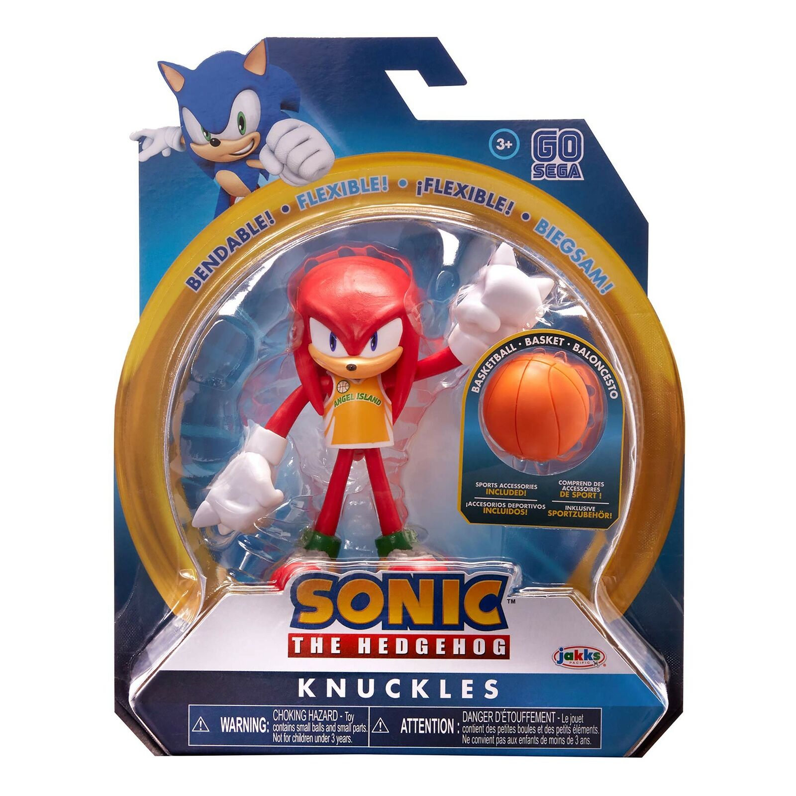 фото Подвижная фигурка наклз баскетболист sonic the hedgehog 10 см jakks pacific 22961