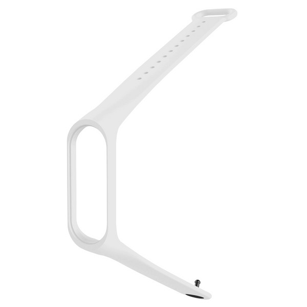 Ремешок силиконовый Krutoff для Xiaomi Mi Band 3/4 (white)
