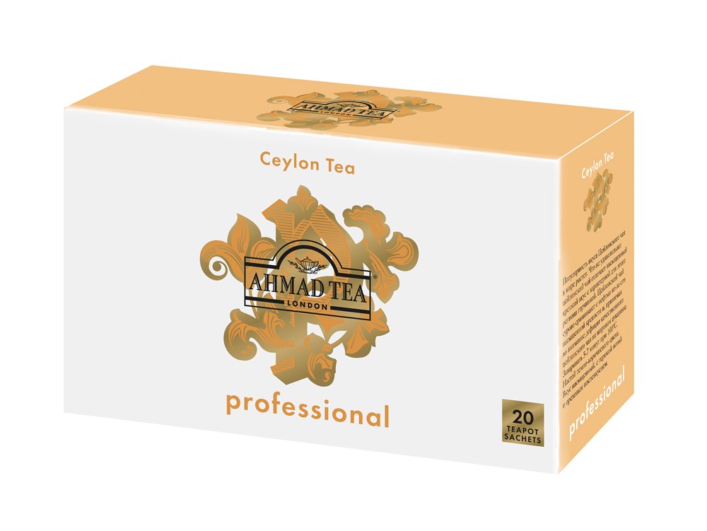 

Чай Ahmad Tea Professional Цейлонский OP чёрный, листовой, в пакетах для чайников, 20х5г