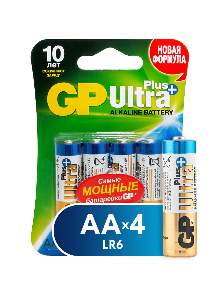 фото Батарейка gp batteries ultra+ 15aup 4 шт