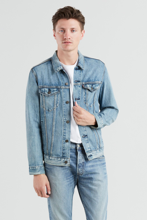 фото Джинсовая куртка мужская levi's 7233403510 синяя m