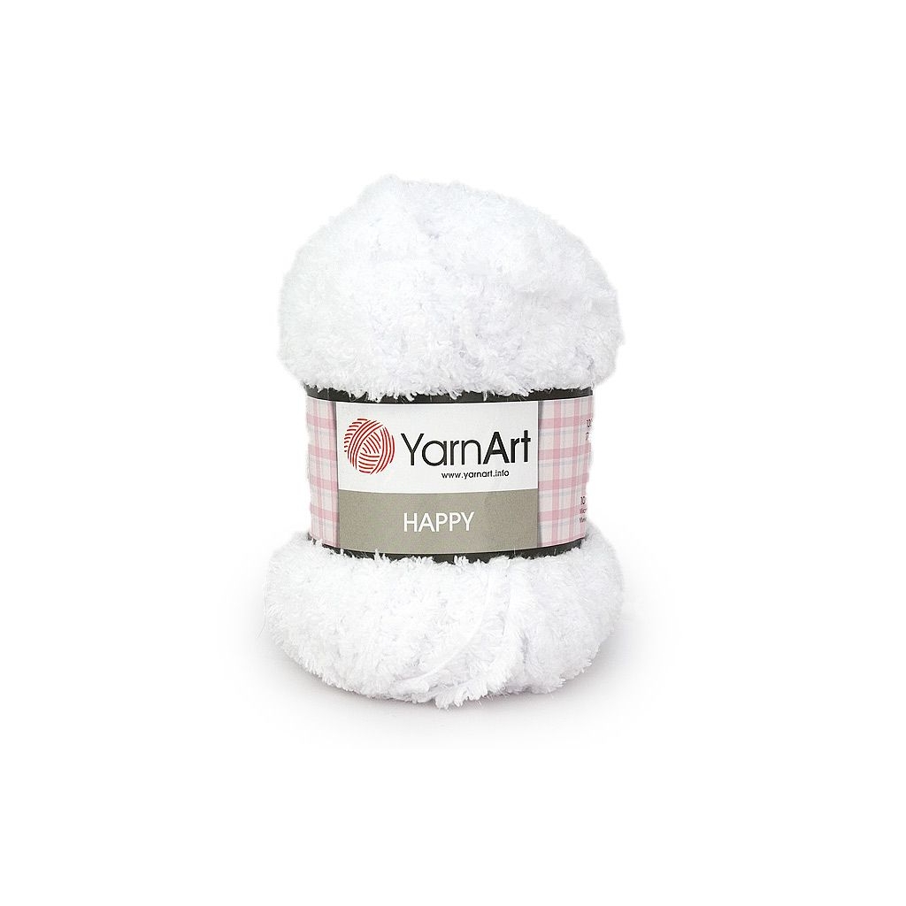 

Пряжа YarnArt 'Happy', 100г, 175м (100% микрополиэстер) (770 белый), 4 мотка, Happy