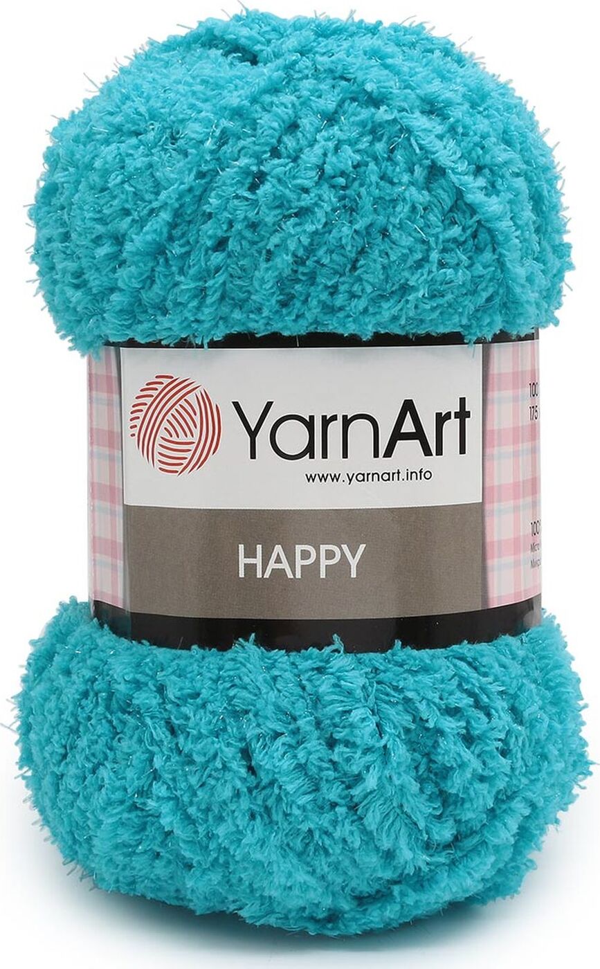 

Пряжа YarnArt 'Happy', 100г, 175м (100% микрополиэстер) (785 бирюза), 4 мотка, Бирюзовый, Happy