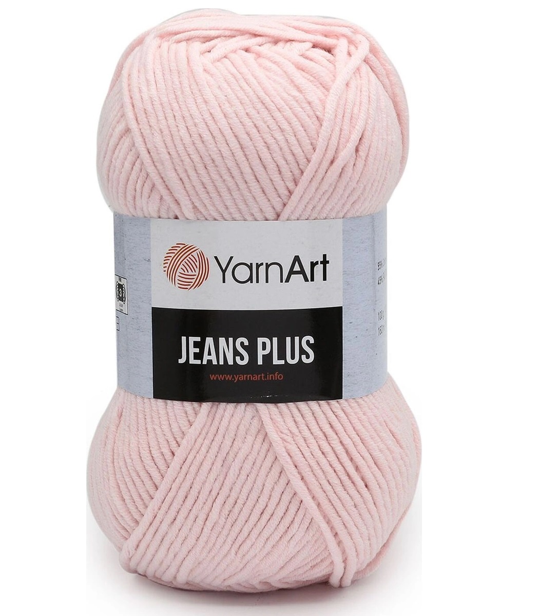 фото Пряжа yarnart 7729497 jeans plus 74 розовый