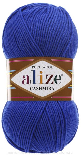 

Пряжа ALIZE "Cashmira", цвет 141 василёк, 5 мотков, арт. 364009