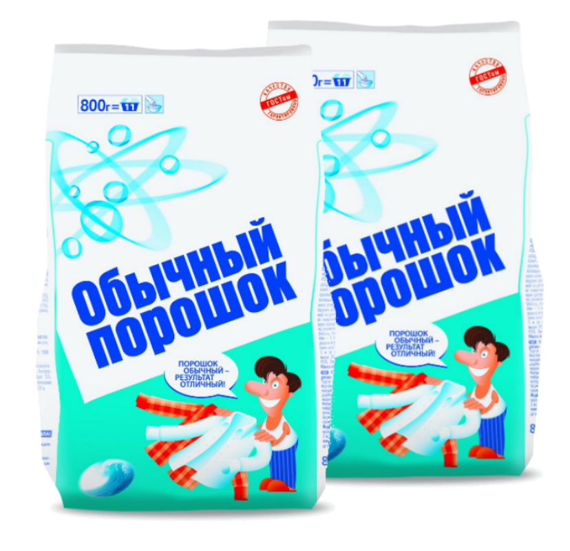 

НК Обычный Порошок для ручной стирки 800г (Набор из 2 штук)