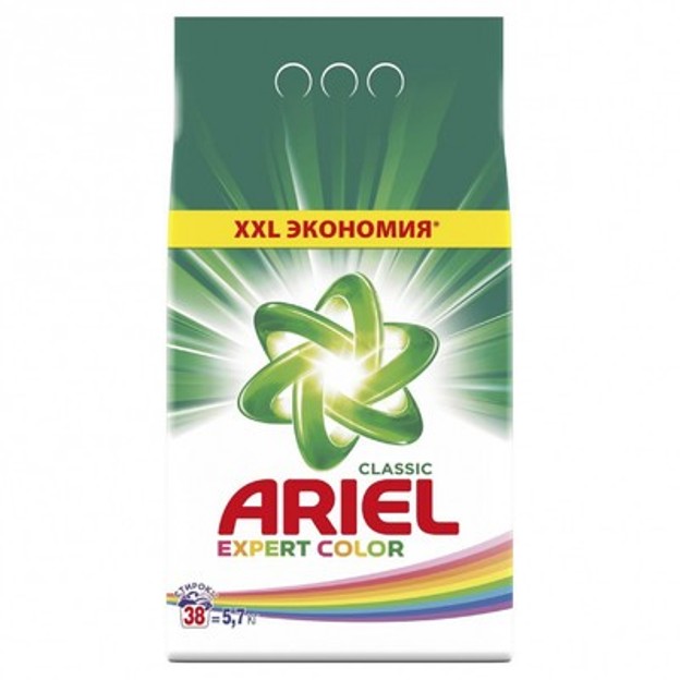 фото Стиральный порошок ariel expert color, автомат, 5.7 кг