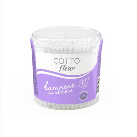 

Ватные палочки Cotto Fleur 200 шт., Белый