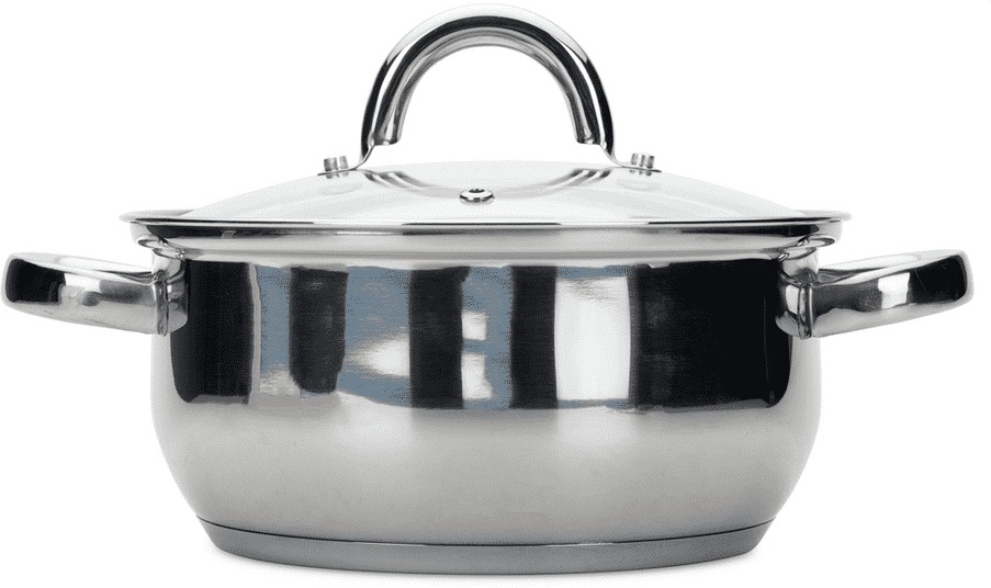 фото Кастрюля с крышкой grace 18х8.5см 2.0л attribute steel