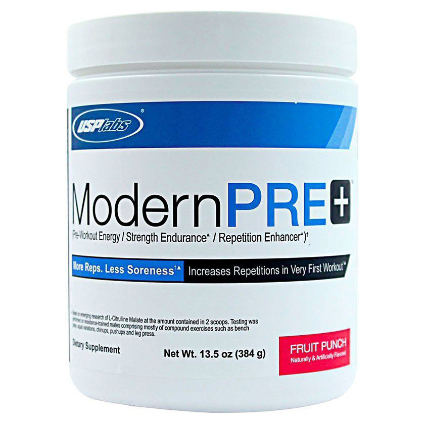 фото Предтреник usplabs modern pre+ - 384 грамма, фруктовый пунш