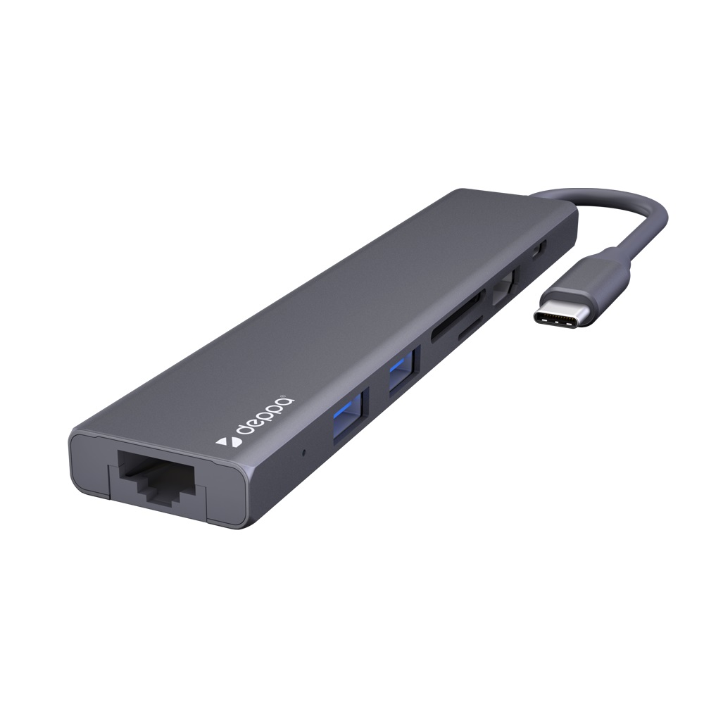 

Разветвитель Deppa USB Type-C/HDMI Grey