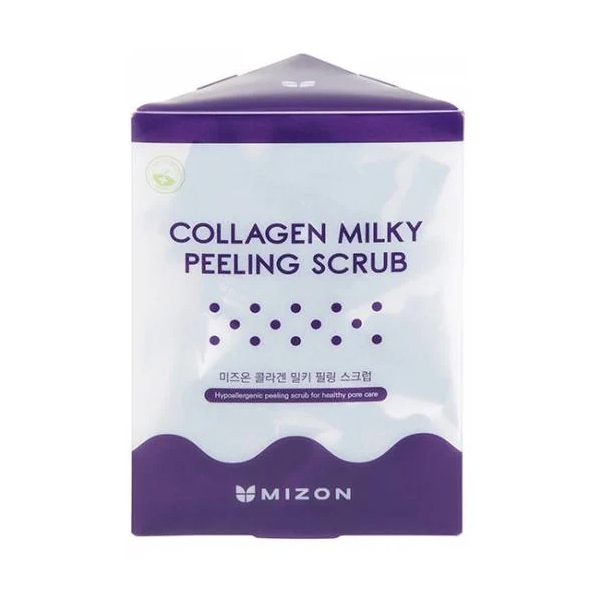Пилинг-скраб Mizon Collagen Milky Peeling Scrub молочный, с коллагеном, 168 г