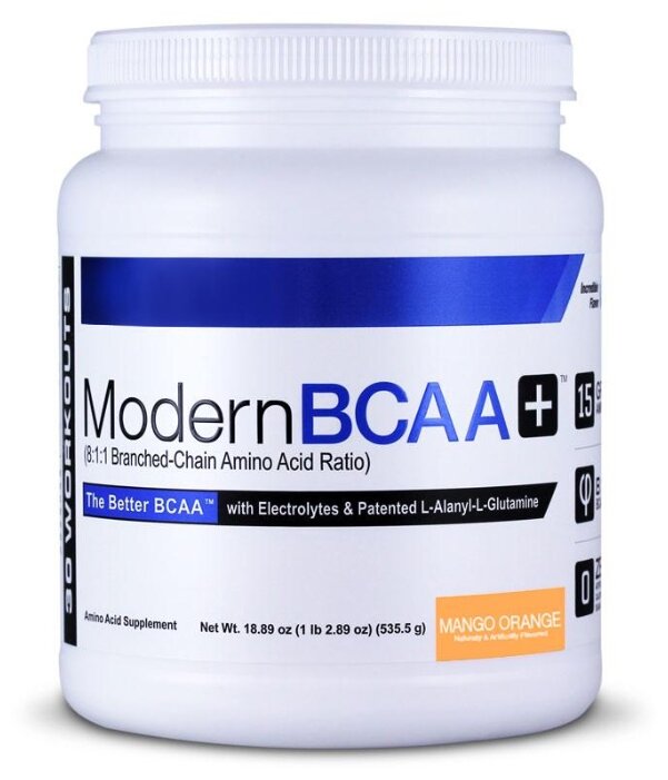 фото Modern sports nutrition modern bcaa+ - 535 грамм, манго-апельсин