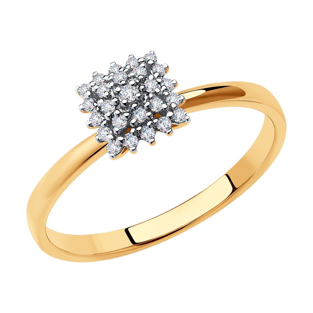 

Кольцо из золота р.  SOKOLOV Diamonds 1012015, бриллиант, 1012015