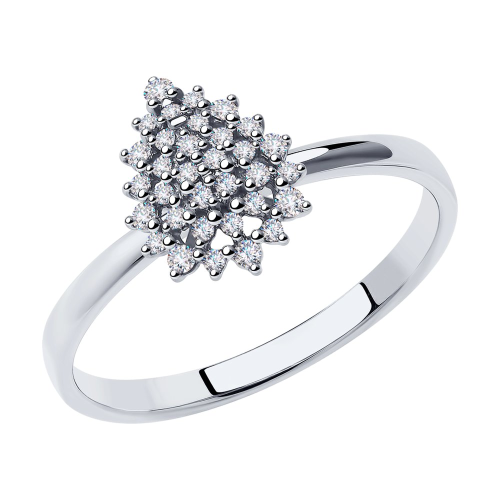 

Кольцо из белого золота с бриллиантом р. 16 SOKOLOV Diamonds 1012019, 1012019