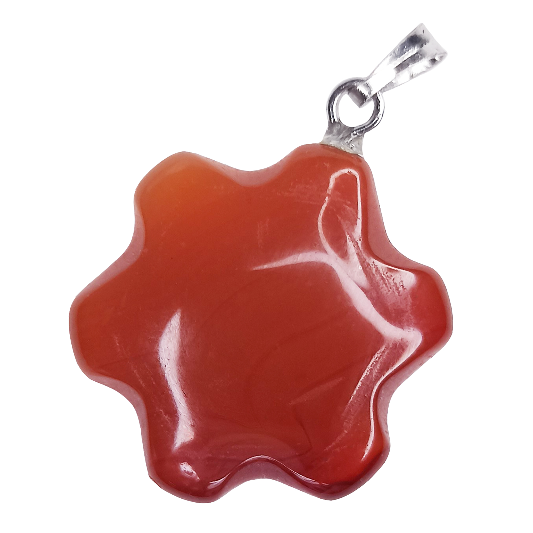 

Кулон World of Judaica каменный цветок WOJ-NECK-23 кирпичный, WOJ-NECK-23