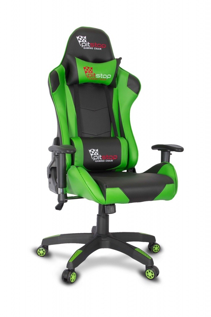 Профессиональное геймерское кресло College CLG-801LXH Green, кожа PU, зелёный