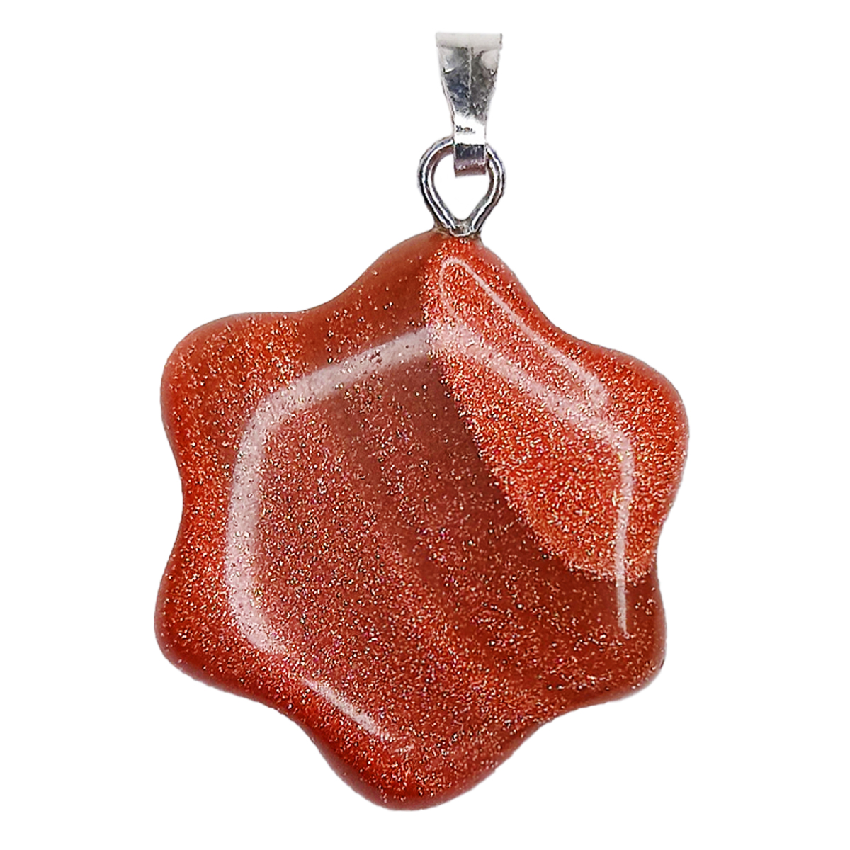 

Кулон World of Judaica каменный цветок WOJ-NECK-27 песочный, WOJ-NECK-27