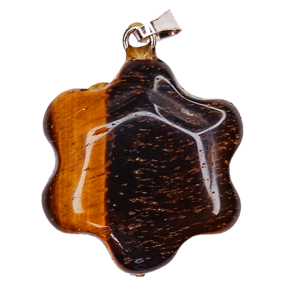 

Кулон World of Judaica каменный цветок WOJ-NECK-31 темно-коричневый, WOJ-NECK-31
