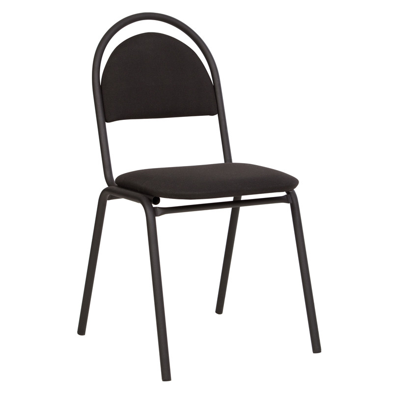 Офисный стул Seven LT, каркас черный, ткань черная (C-11)
