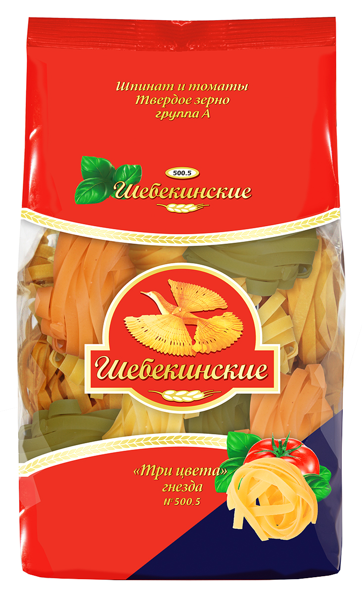 

Макароны Гнезда Шебекинские "Три цвета" №500.5, 450г