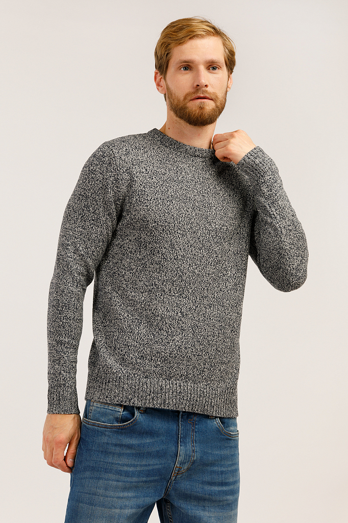 

Джемпер мужской Finn-Flare W19-42103 синий 2XL, W19-42103