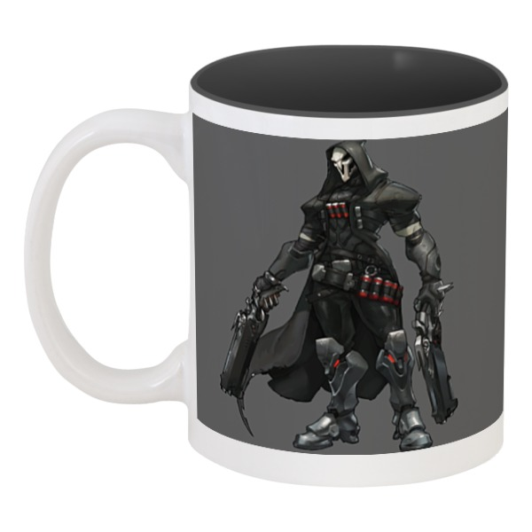 фото Кружка printio цветная внутри overwatch reaper жнец овервотч