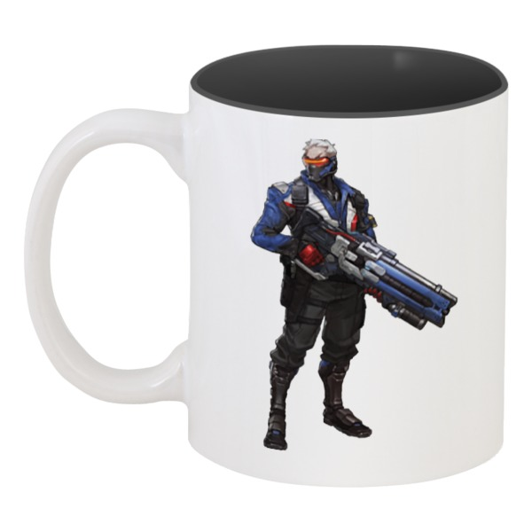 

Кружка Printio цветная внутри Overwatch soldier 76 овервотч солдат 76