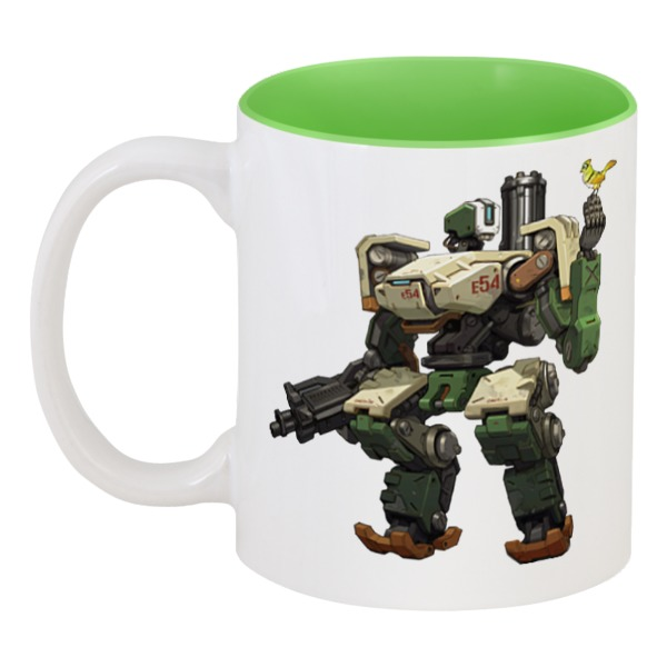 

Кружка Printio цветная внутри Overwatch bastion / овервотч бастион