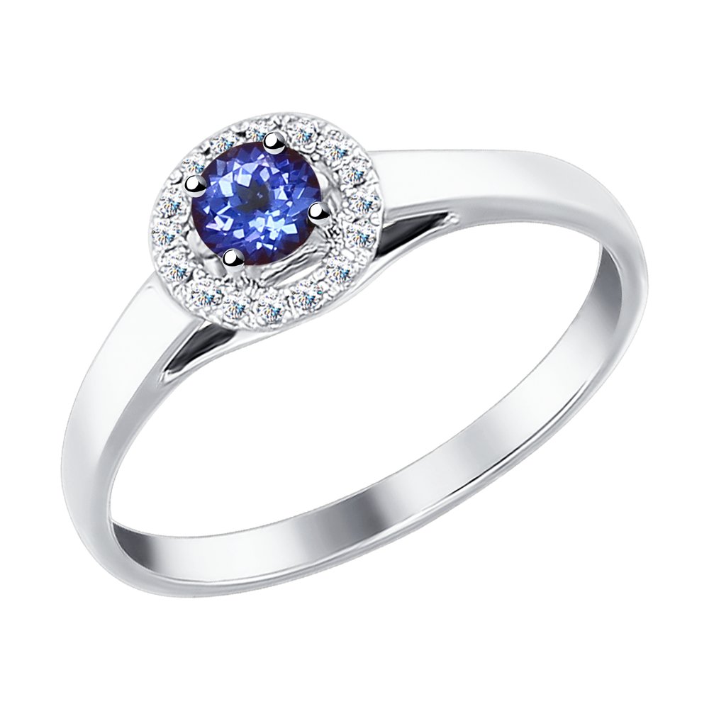 

Кольцо из золота р. , SOKOLOV Diamonds 6014079, бриллиант\танзанит, 6014079