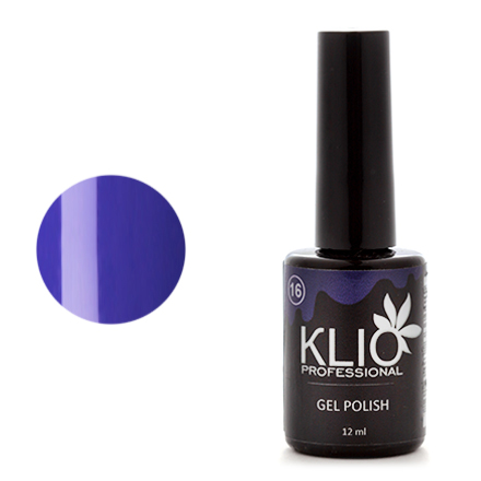 

Гель-лак Klio Professional плотный, №016 цвета индиго синий, 12 мл