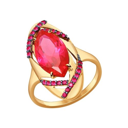 

Кольцо из золота р. 19 SOKOLOV 714324, корунд, 714324