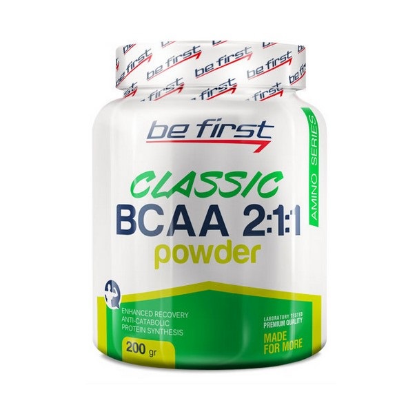 фото Be first bcaa 2:1:1 classic powder 200 г (вкус: вишня)