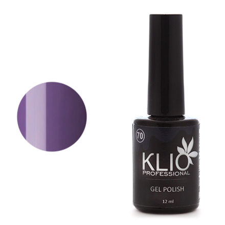 

Гель-лак Klio Professional плотный, №070 приглушенный фиолетовый, 12 мл